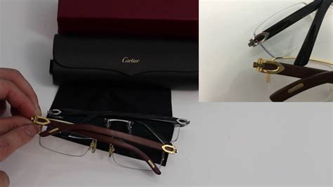 replica real vs fake cartier glasses|cartier glasses genuine.